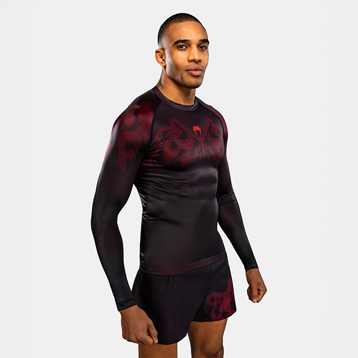 Venum Spectre Lang&aelig;rmet Rashguard Sort R&oslash;d