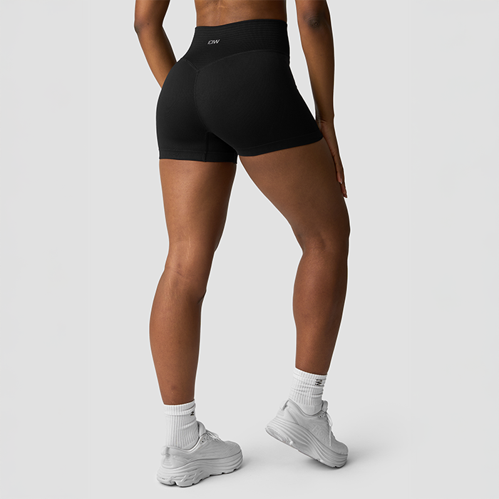 Define Seamless V-formede shorts Sort