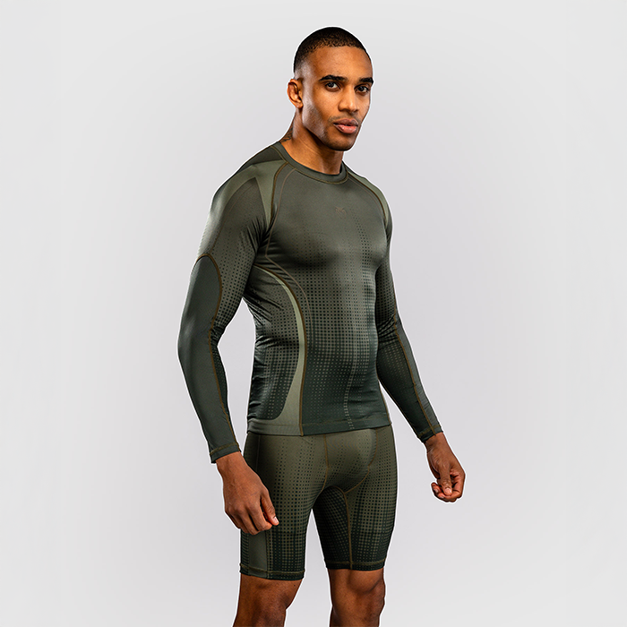 Venum Stealth Lang&aelig;rmet Rashguard Khaki Gr&oslash;n