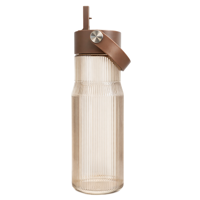 Fluted Flip Straw Krus Beige