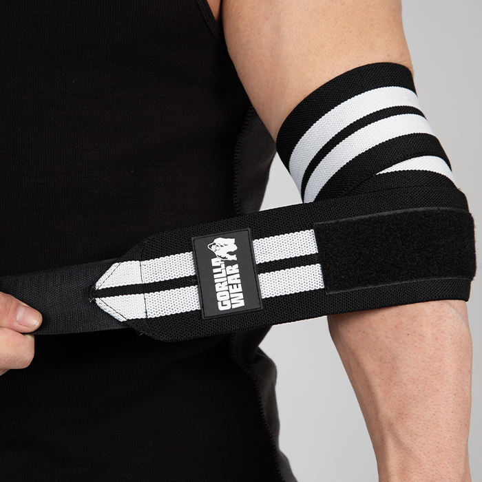 Elbow Wraps Sort/Hvid 1,2 m