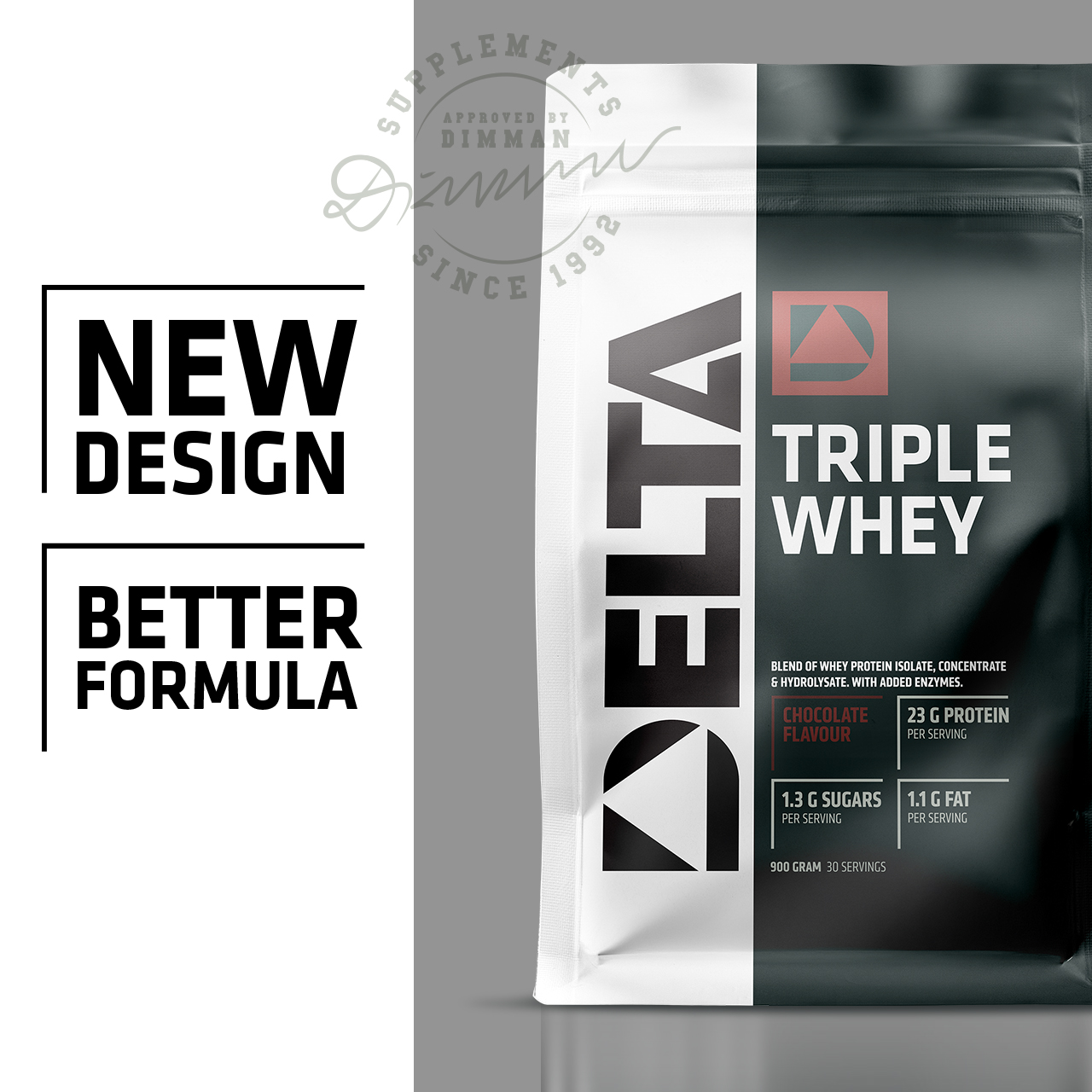 Triple Whey Valleprotein 900 g chocolate
