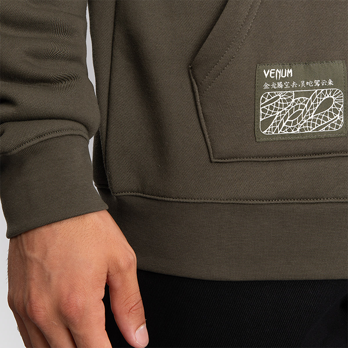 Serpenti Hoodies Khaki Bronze Ivory