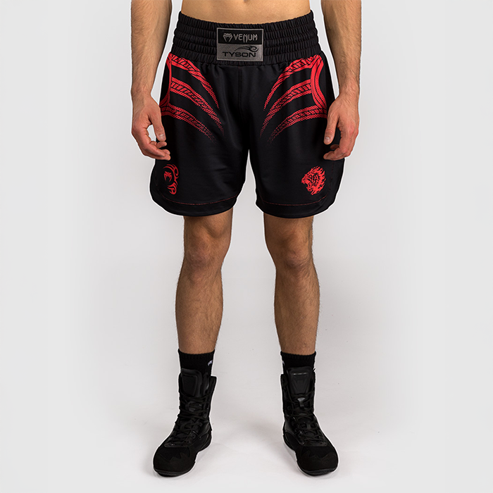 Venum X Mike Tyson Everyone has a plan Bokse&shy;shorts Sort R&oslash;d