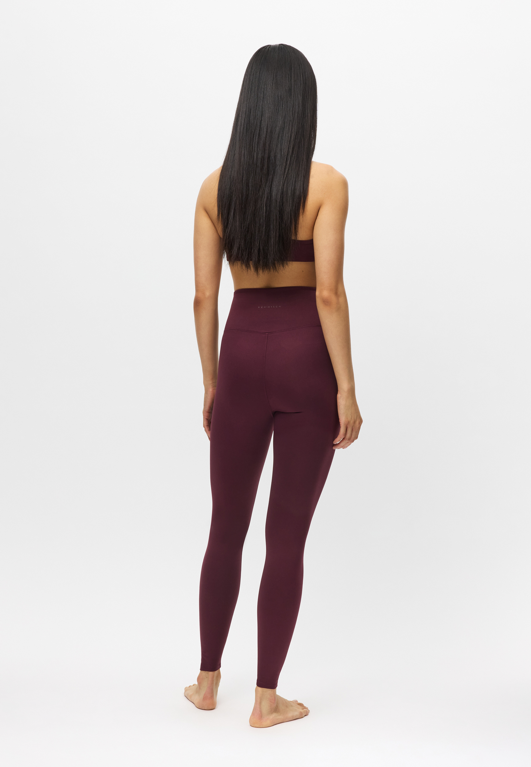 Flatterende High Waist Bukser Lilla