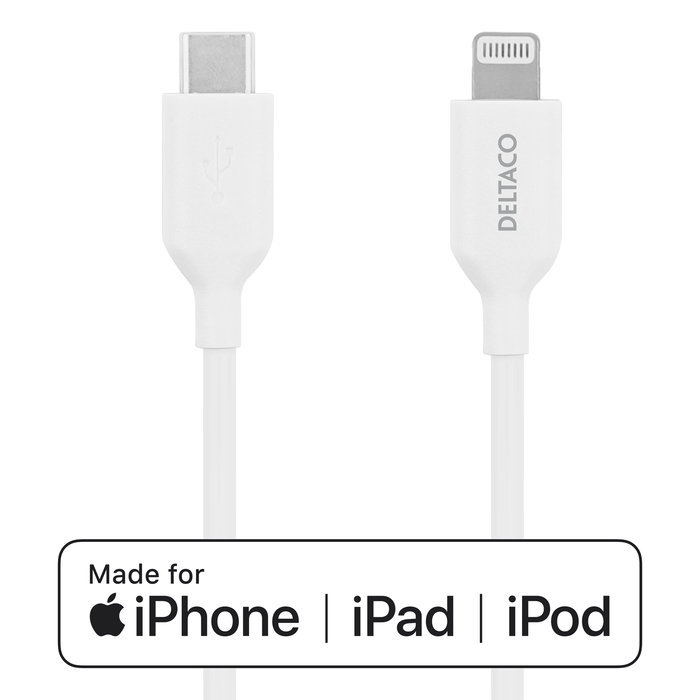 USB-C til Lightning Ladekabel 1 m Hvid
