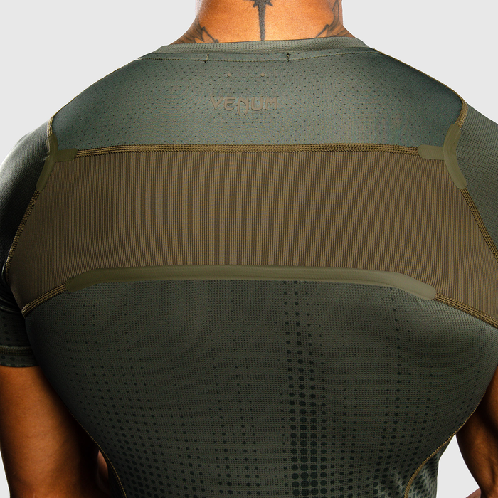 Venum Stealth Kort&aelig;rmet Rashguard Khaki Gr&oslash;n