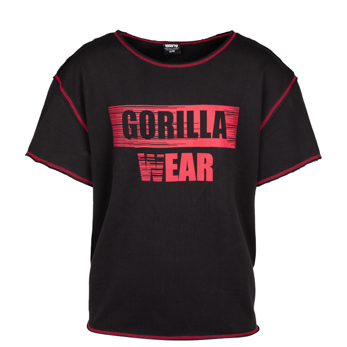 Wallace Workout Top, Black/Red