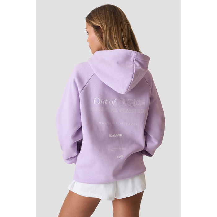 Everyday Hoodie Print Lilla