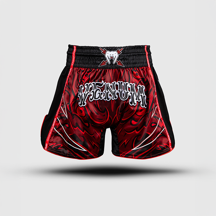 Venum Wolf Atak Muay Thai Shorts Sort R&oslash;d