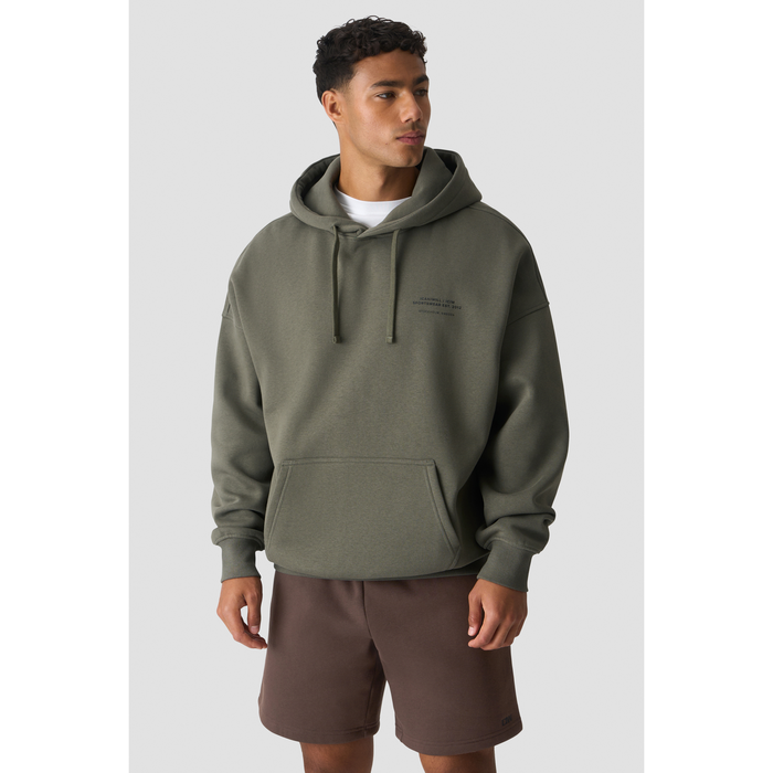 Everyday Relaxed Hoodie Gr&oslash;n