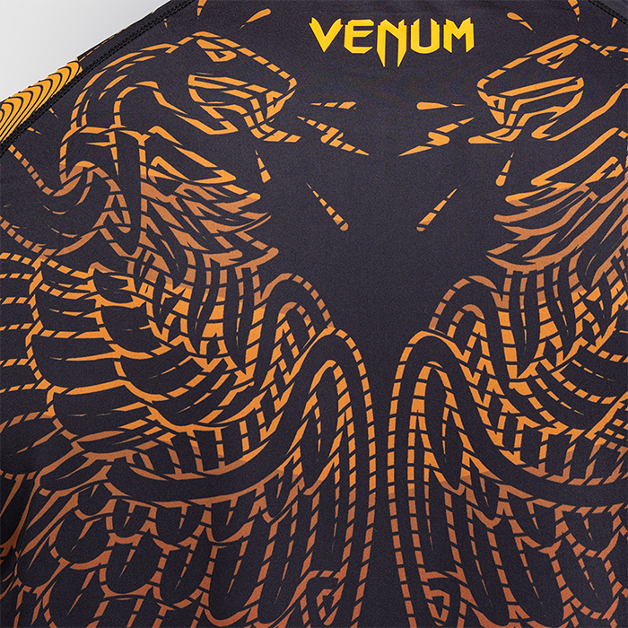 Venum Quetzal Fury Dry Tech T-shirt Sort R&oslash;d Orange