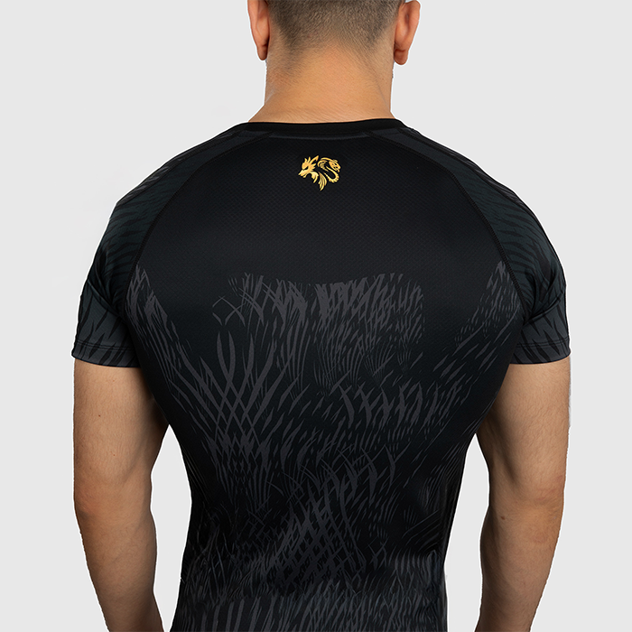 Venum X Chimaev Wild Borz Rashguard Kort&aelig;rmet Sort Gr&aring;