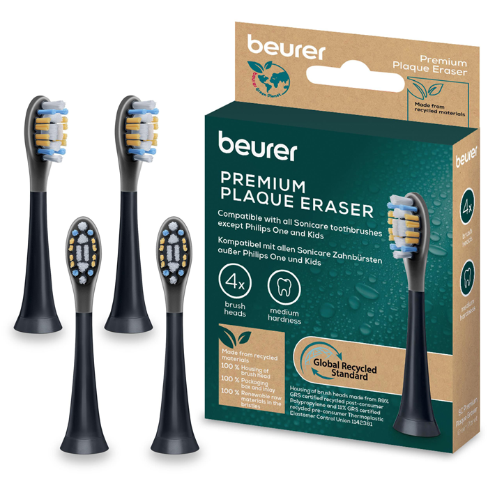 SC Plaque Eraser B&oslash;rstehoveder 4-pack