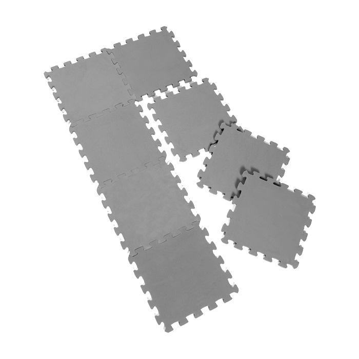 Gulvbeskytter Puzzle M&aring;tter Gr&aring;