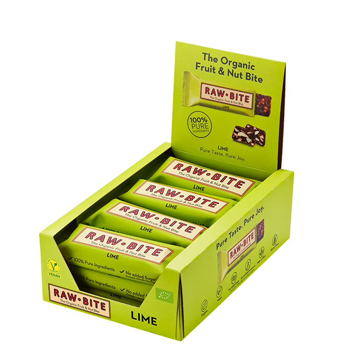 12 x Frugt & N&oslash;dde bar 50 g spicy_lime