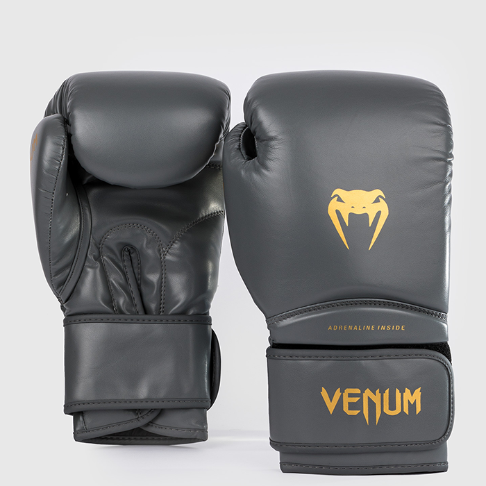 Venum Contender 1.5 Boksehandsker, Gr&aring;/Guld
