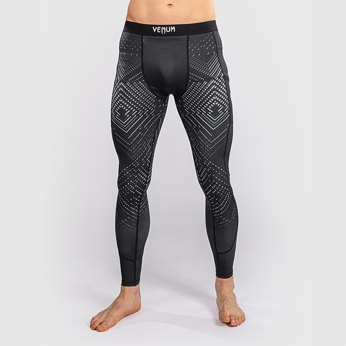 Venum Midnight Fury Spats Sort Gr&aring; S&oslash;lv