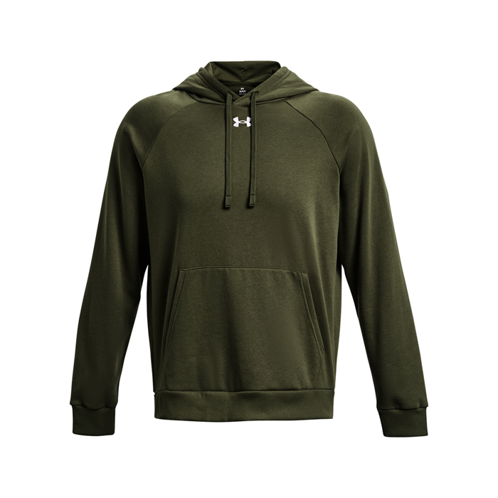 UA Rival Fleece Hoodie Marine OD Green