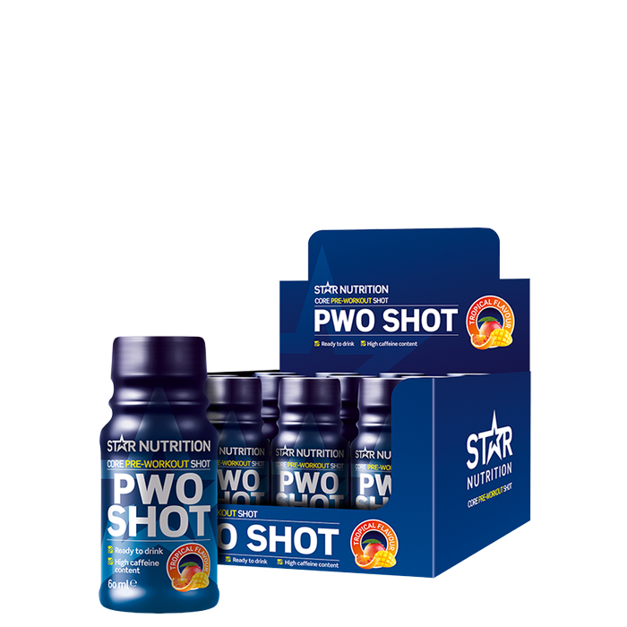 12 x Star Nutrition PWO Shot 60ml tropical