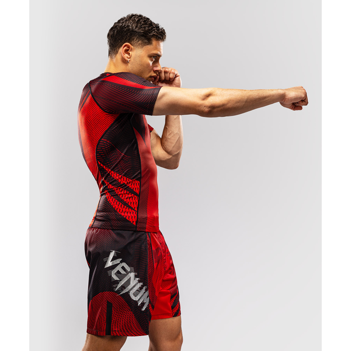 Venum GALACTIC 3.0 Short Sleeve Rashguard Red/Silver