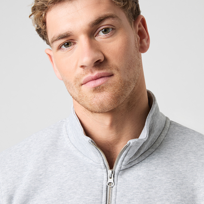 Centre Half Zip Tr&oslash;je Gr&aring;