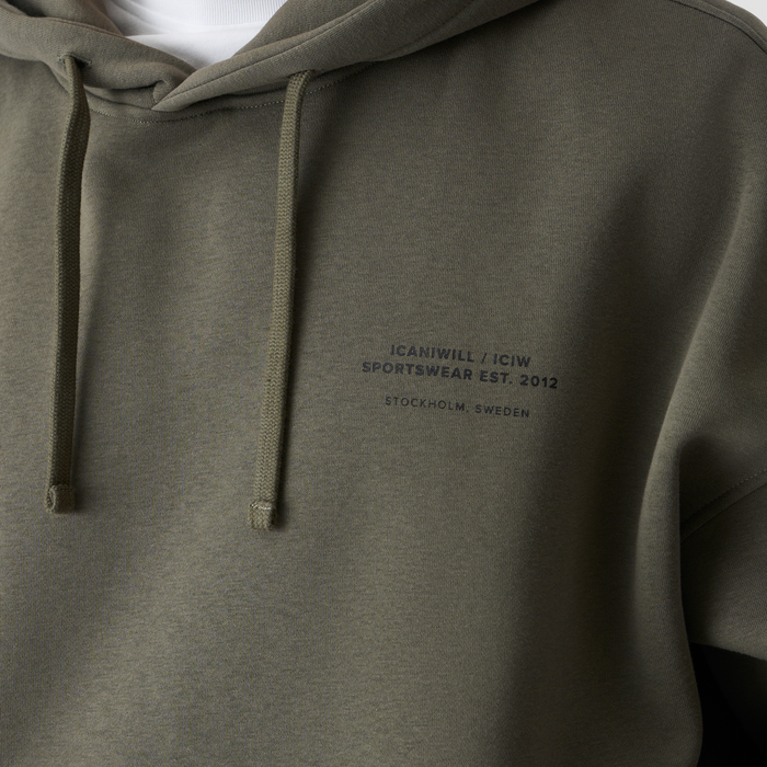 Everyday Relaxed Hoodie Gr&oslash;n