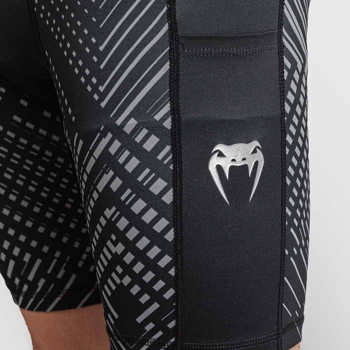 Venum Midnight Fury Vale Tudo Shorts Sort Gr&aring; S&oslash;lv