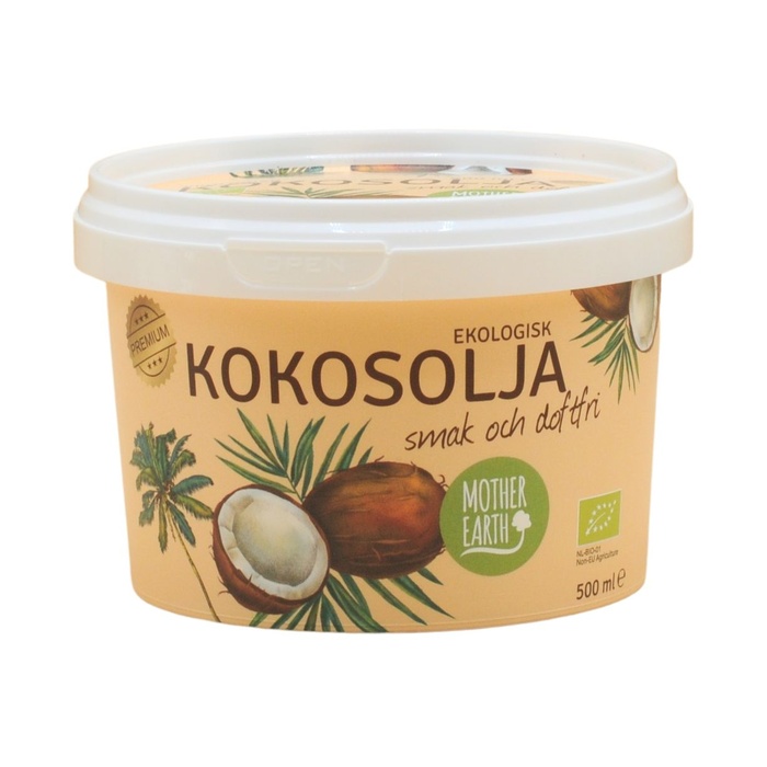 Kokosolie Smags- og Lugtfri &Oslash;kologisk 500 ml