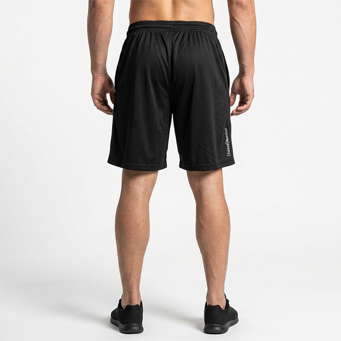 Chained Mesh Shorts Sort Hvid