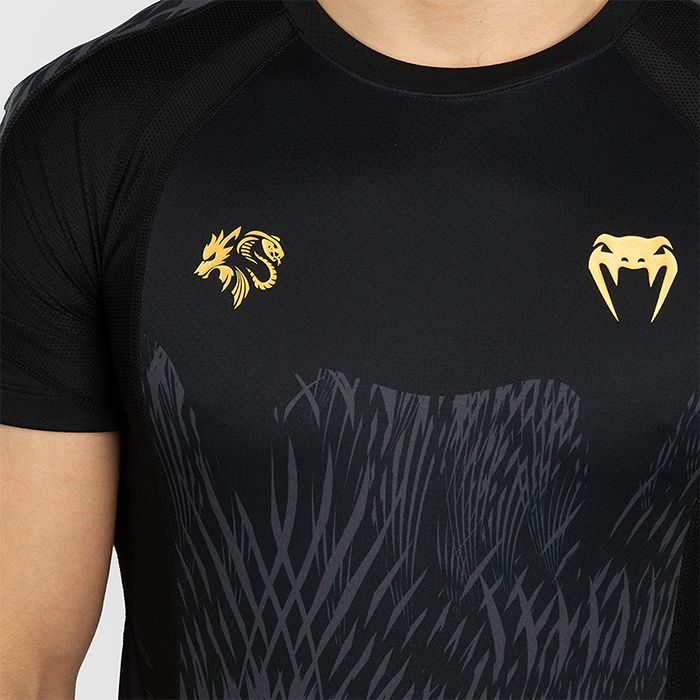 Venum X Chimaev Wild Borz Rashguard Kort&aelig;rmet Sort Gr&aring;