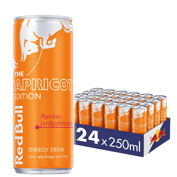 24 x Red Bull Energidrik 250 ml Apricot Edition