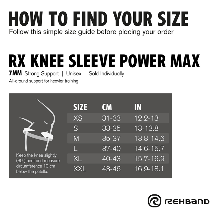 RX Kn&aelig;st&oslash;tte Power Max 7mm Sort