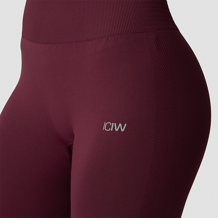Define Seamless Pocket Tights, Dark Mahogany