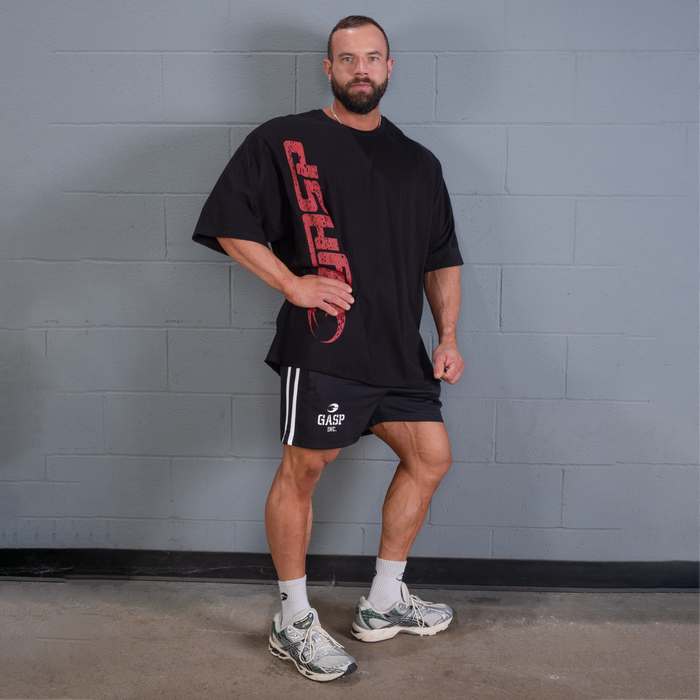 2 Stripe St. Mesh Shorts, Black/White