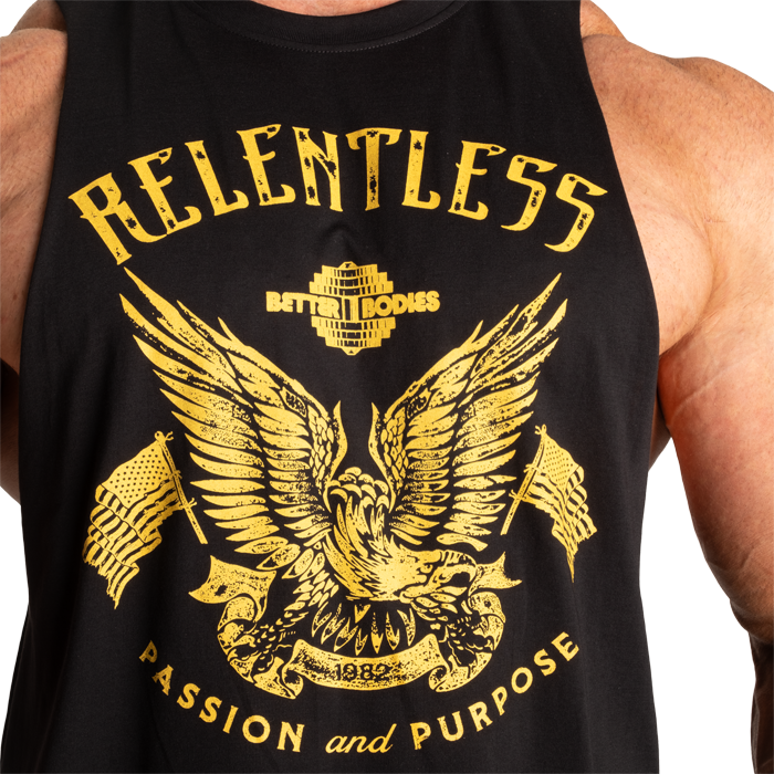 Relentless Cut Out T‑Shirt Sort Gul