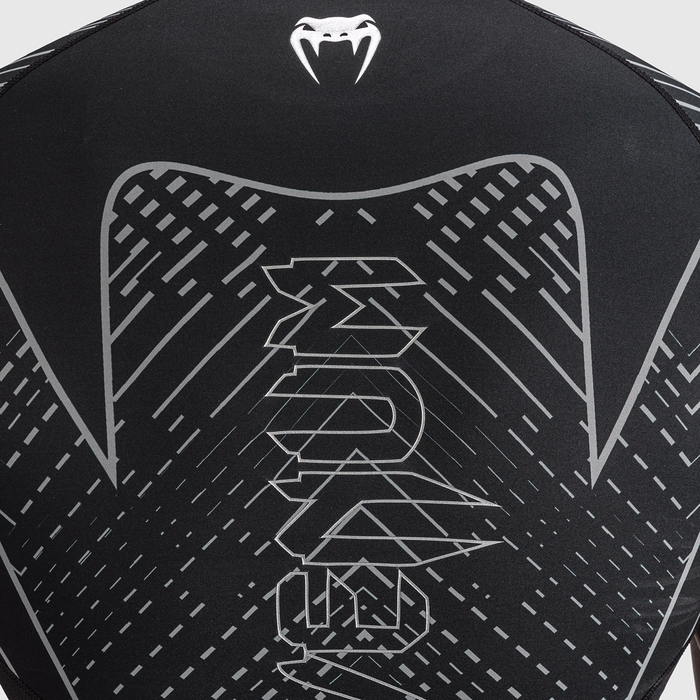 Venum Midnight Fury Kort&aelig;rmet Rashguard Sort Gr&aring; S&oslash;lv