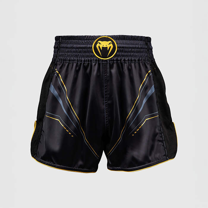 Venum Streamline Muay Thai Shorts Sort Guld