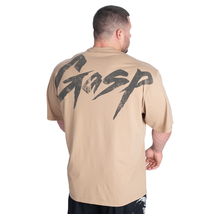 Washed T-shirt Beige