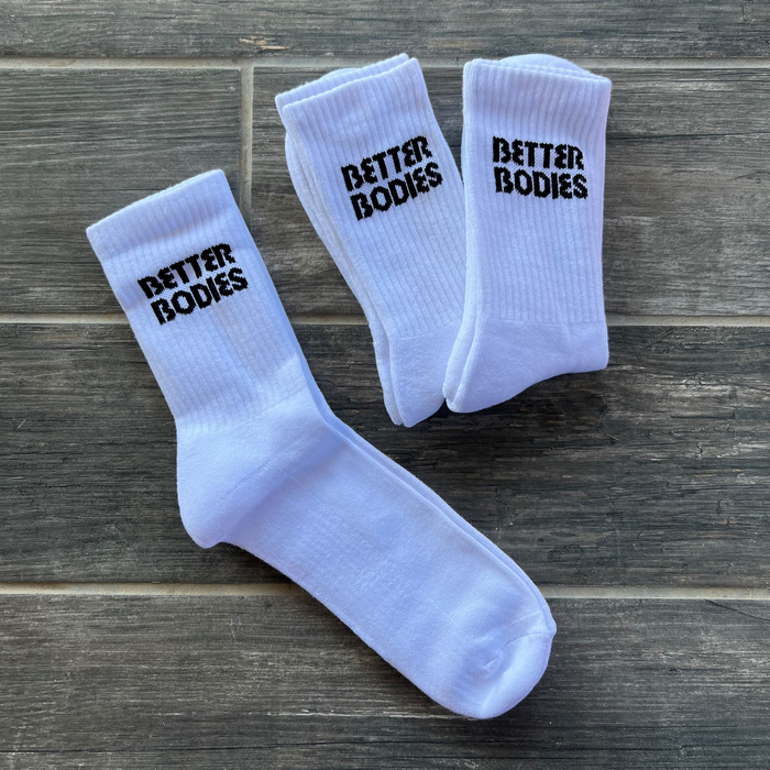 BB crew socks 3-p, White