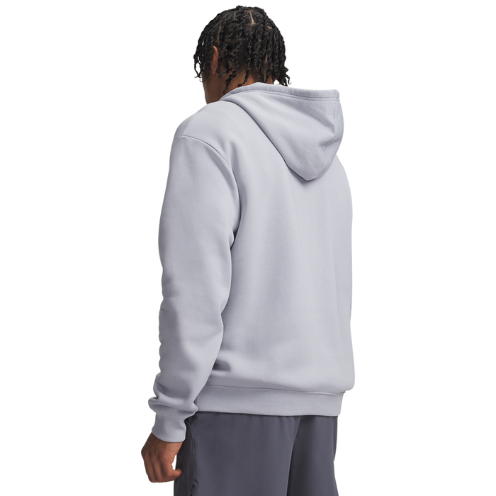 UA Rival Flc Camo Fill Hdy Black Medium Heather Grey