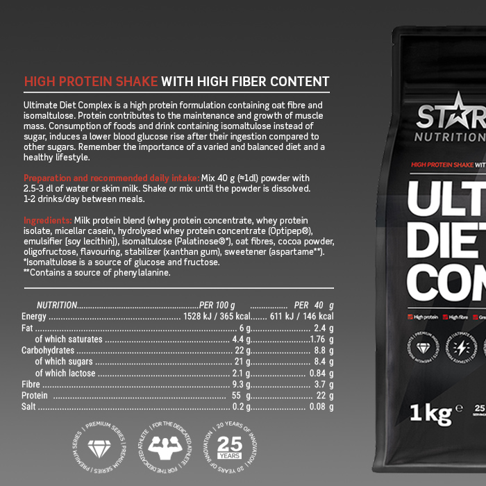 Ultimate Diet Complex M&aring;ltidserstatning 1 kg choklad