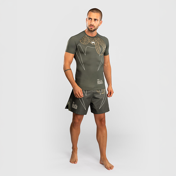 Serpenti Rashguard Kort&aelig;rmet Khaki Bronze Ivory