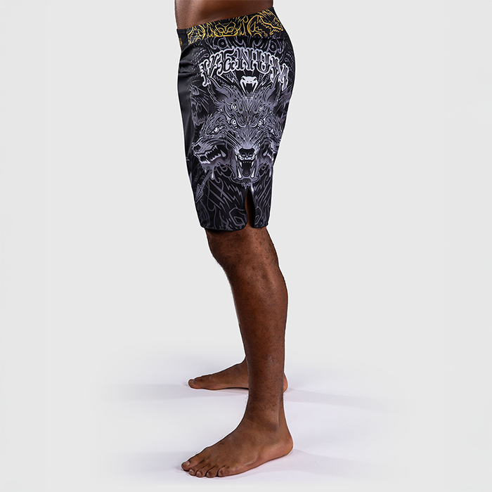 Venum Wolf Atak Fightshorts Sort Gr&aring;