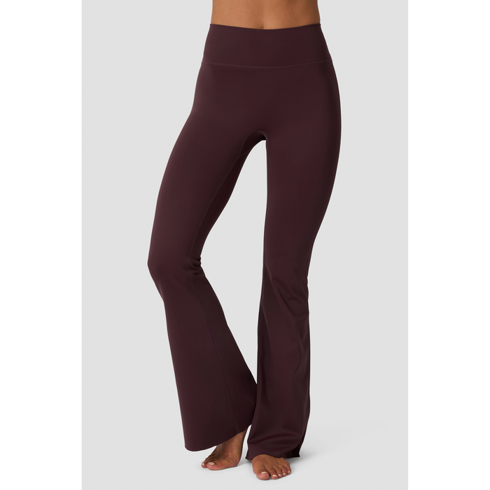 Nimble Flare Tights Lav Talje Brun