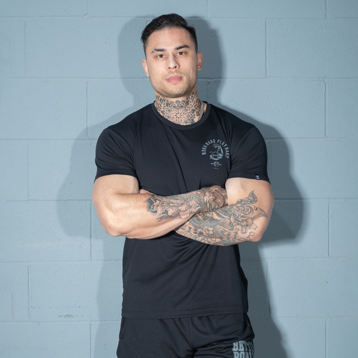 Mesh Standard Tee, Black
