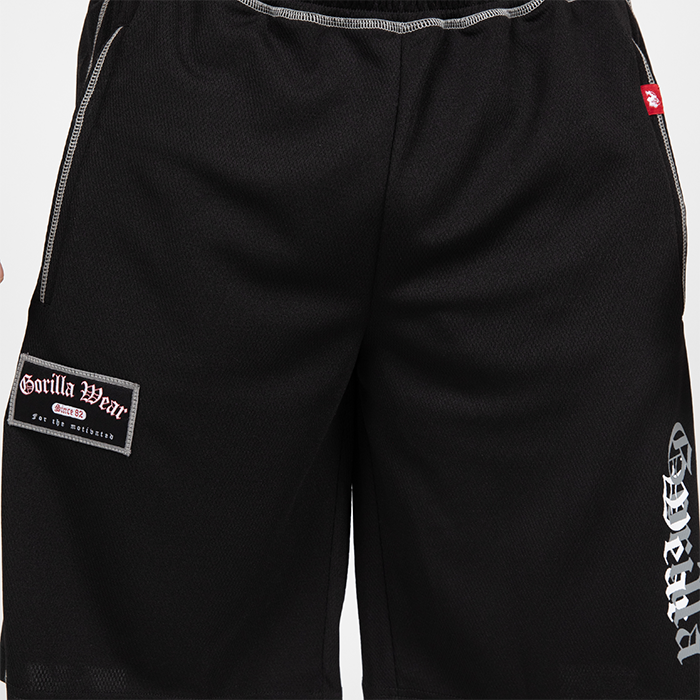 Marlow Mesh Shorts Sort Gr&aring;