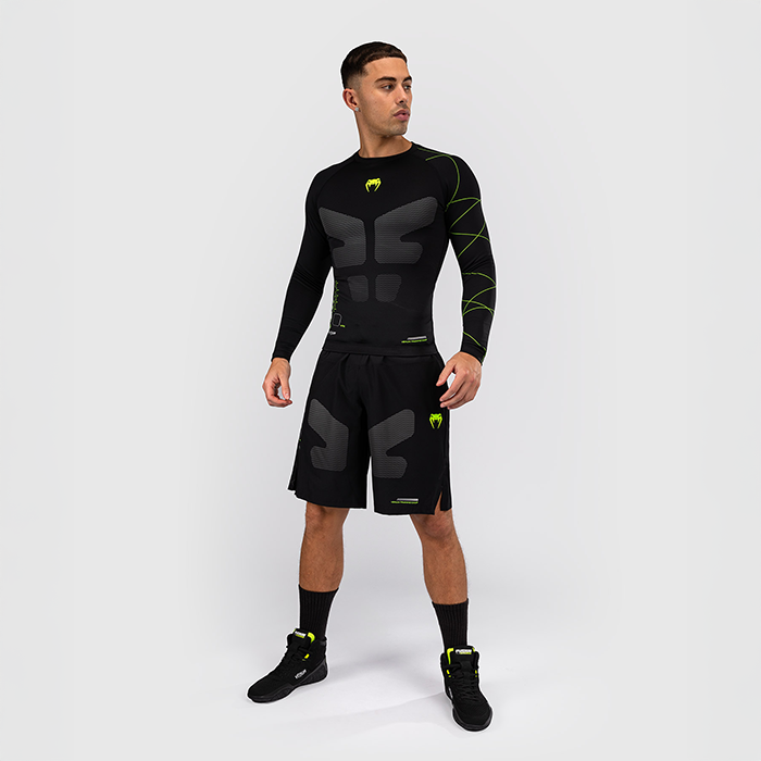 Training Camp 4.0 Rashguard Lang&aelig;rmet Sort Gr&oslash;n