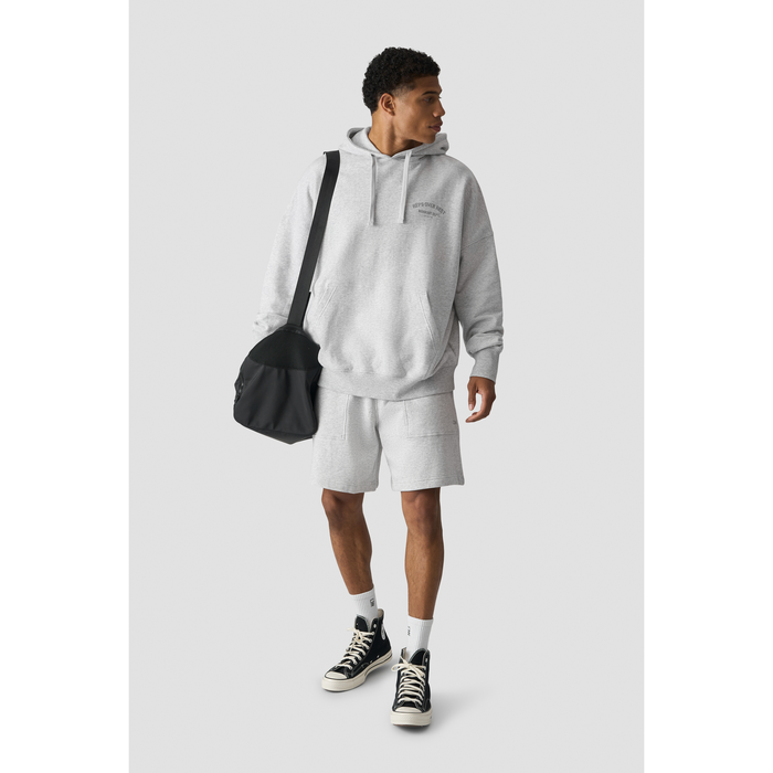 Grit Hoodie, Light Grey Melange
