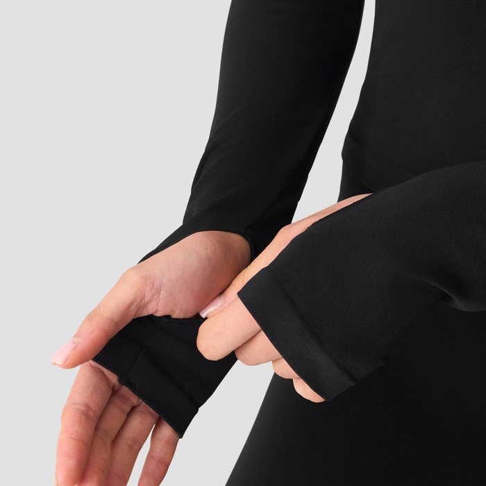 Smooth Seamless Jakke med Lynl&aring;s Sort